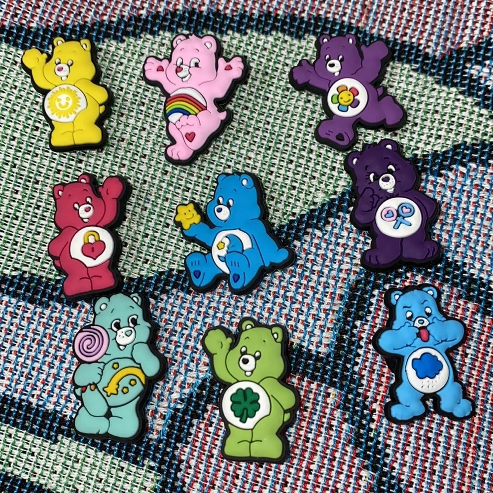 ๐9 Piece Complete Care Bears Set Crocs Charms - Picture 2 of 4